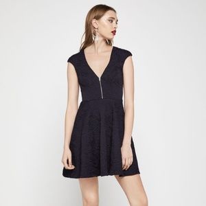 BCBGENERATION Rose Jacquard Fit-And Flare Dress